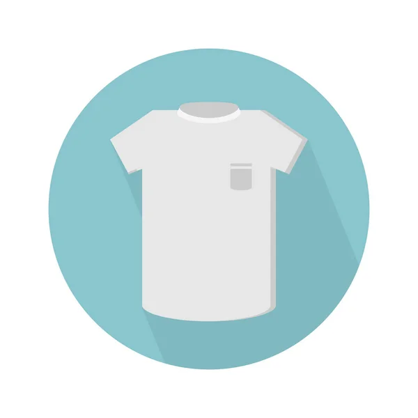 Vrijetijdskleding Heren Shirt Pictogram Eenvoudige Vectorillustratie — Stockvector