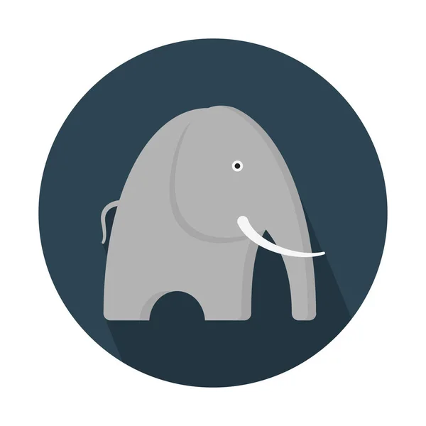 Éléphant Icône Illustration Vectorielle Simple — Image vectorielle