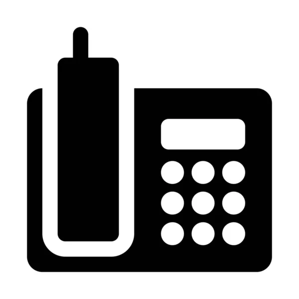 Draadloze Telecommunicatie Handset Pictogram Eenvoudige Vectorillustratie — Stockvector