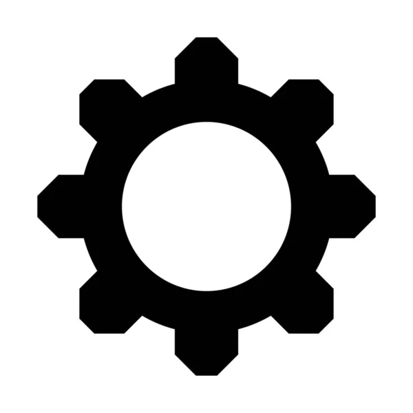 Cogwheel Suporte Hadware Ilustração Vetorial Simples — Vetor de Stock