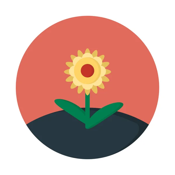 Frühlingsblumen Symbol Einfache Vektorillustration — Stockvektor