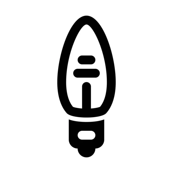 Nízkoenergetický Lampa Ikona Jednoduché Vektorové Ilustrace — Stockový vektor