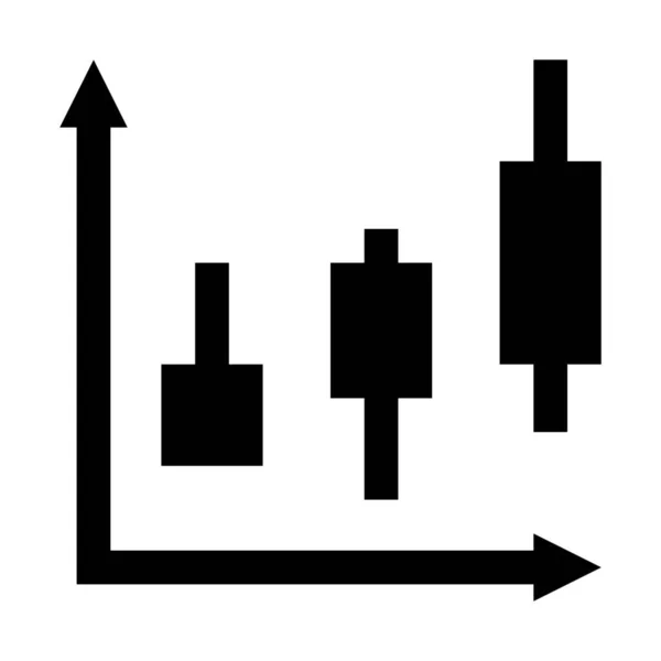 Ícone Gráfico Bigode Ilustração Vetorial Simples — Vetor de Stock