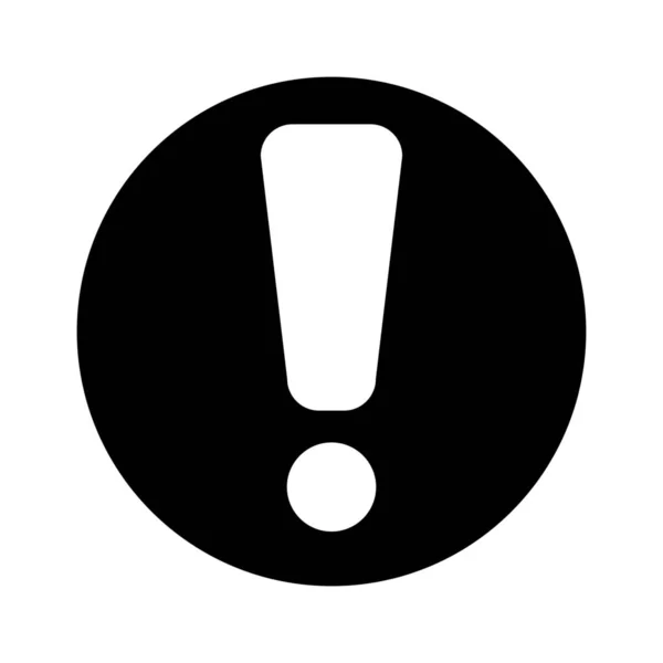 Icono Advertencia Signo Alerta Ilustración Vectorial Simple — Archivo Imágenes Vectoriales