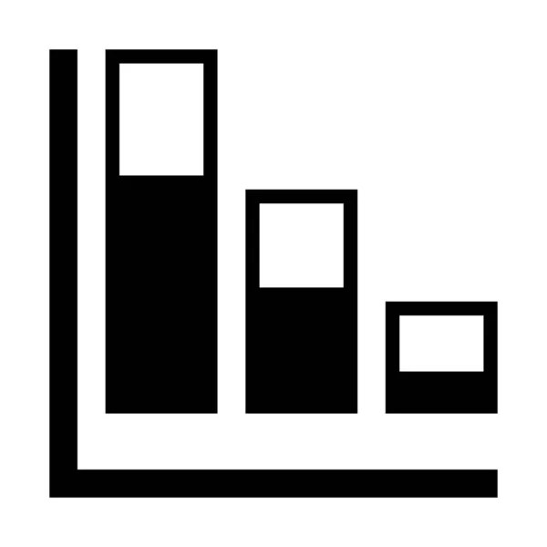 Gestapelte Spaltendiagramme Einfache Vektorillustration — Stockvektor