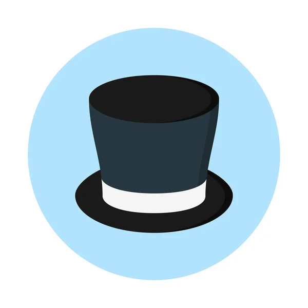 Designer Top Hat Icon Semplice Illustrazione Vettoriale — Vettoriale Stock