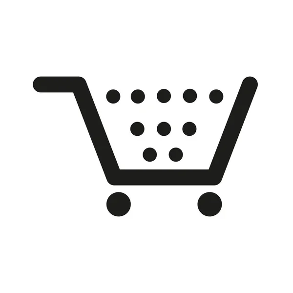 Eenvoudige Vector Afbeelding Van Shopping Cart Koopknop — Stockvector
