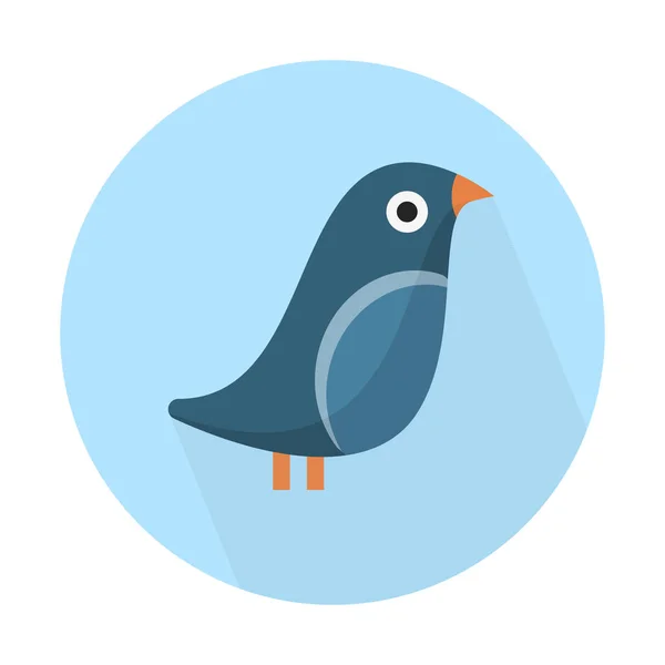 Птах Значок Літаючої Тварини Проста Векторна Ілюстрація — стоковий вектор