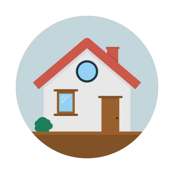 Huis Woning Pictogram Eenvoudige Vectorillustratie — Stockvector