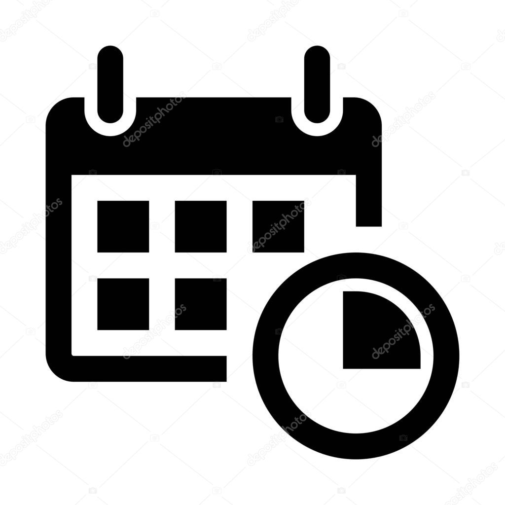 schedule calendar icon, simple vector illustration