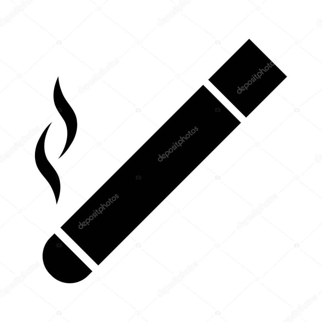 Cigarette - Injurious to health, simple vector illustration