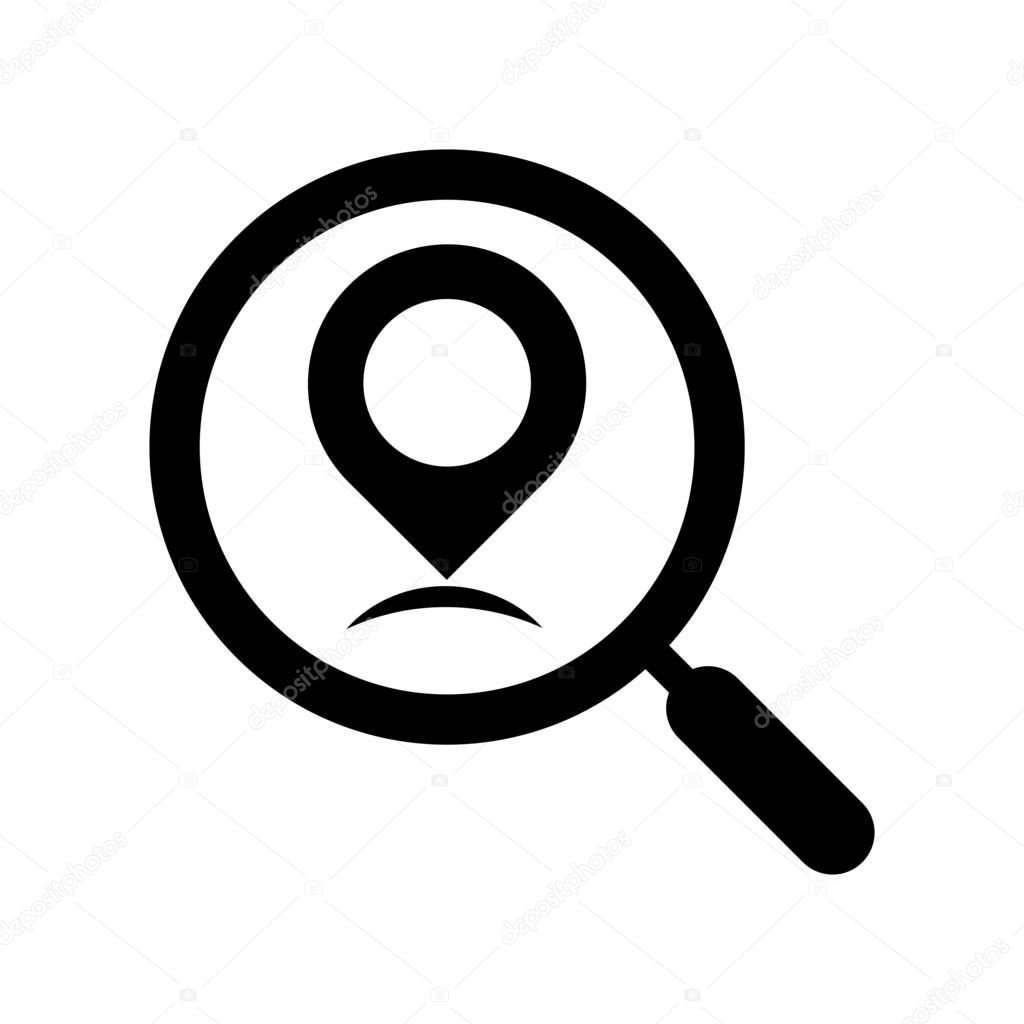 Local business search, simple vector illustration