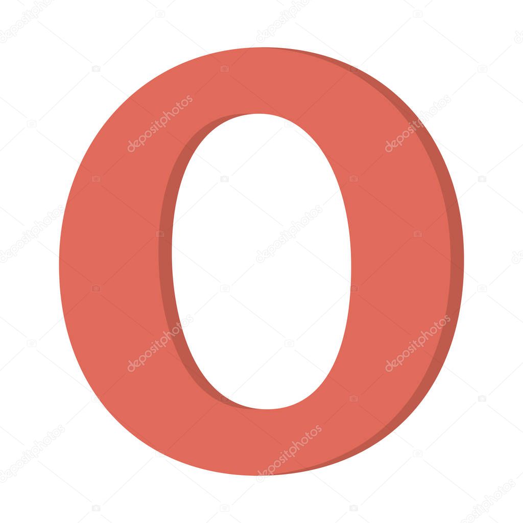 Opera web browser icon, simple vector illustration