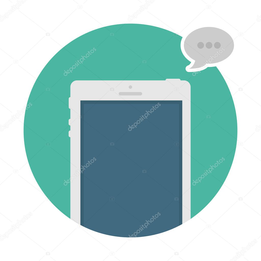 new message icon, simple vector illustration