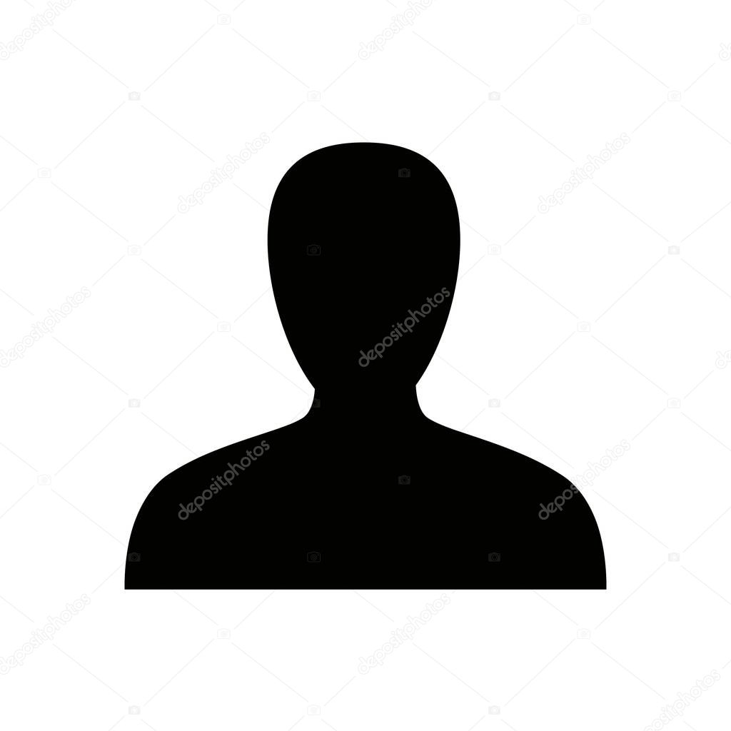 anonymous user icon, simple vector illustration