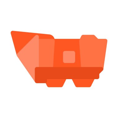 Fütüristik kum zincir simgesi, basit vektör çizim