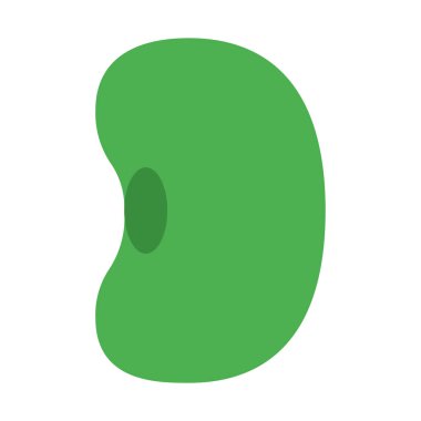 Kuru kuru fasulye simgesi, basit vektör çizim