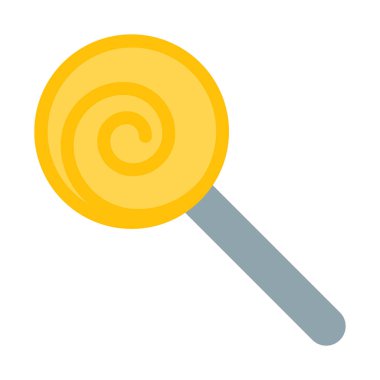 Lolipop tatlı şekerleme simgesi, basit vektör çizim