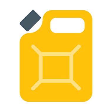 Cap simgesi, basit vektör çizim benzin bidonu