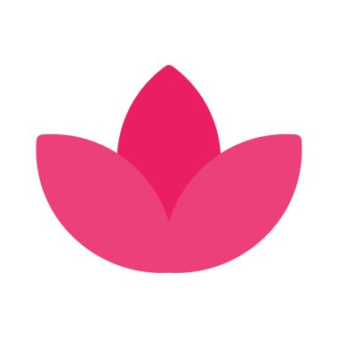 Lotus Spa sembol simge, basit vektör çizim