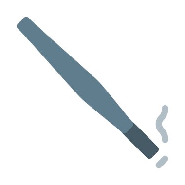 Tutucu simge, basit vektör çizim ile sigara