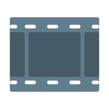 Film Reel Şerit simge, basit vektör çizim