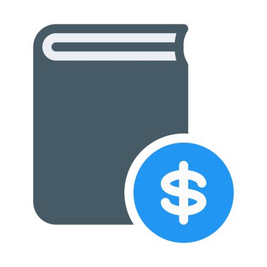 Online kitap simgesini, basit vektör çizim satın