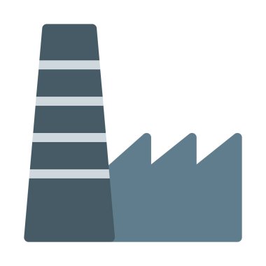 Üretim birimi fabrika simgesi, basit vektör çizim