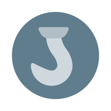 Vinç Yük kaldırma sembol simge, basit vektör çizim