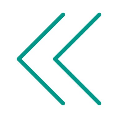 Önceki çift ok simgesini, basit vektör çizim