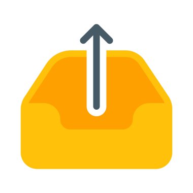 Giden kutusu ya da kutsal kişilerin resmi, basit vektör çizim Upload