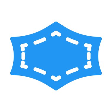 Eğriler simgesini, basit vektör çizim ile altıgen çerçeve