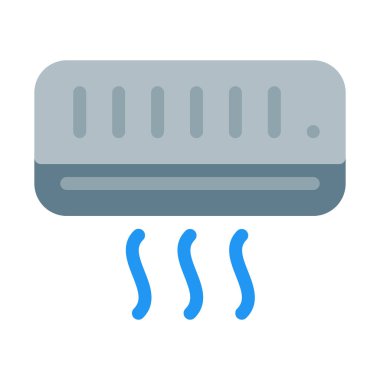 Klima ünitesi simgesi, basit vektör çizim