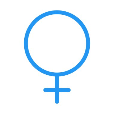 Kadın işareti simgesi, basit vektör çizim