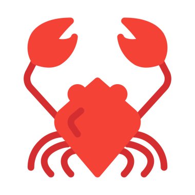 Kanser yengeç simgesi, basit vektör çizim