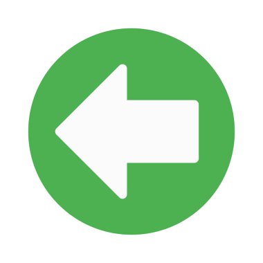 Önceki OK düğme simgesi, basit vektör çizim