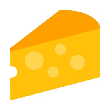 Süt ürün peynir Slice simgesinin, basit vektör çizim