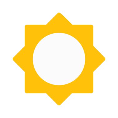 Profesyonel Kamera parlaklığını simgesi, basit vektör çizim