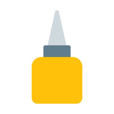 Yapıştırıcı tutkal şişesi simgesi, basit vektör çizim