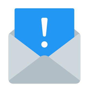 geçersiz ileti simgesi, basit vektör çizim