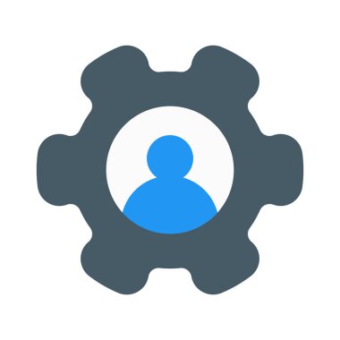 Dişli simgesini, basit vektör çizim