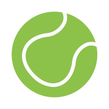 Plaj topu oyunu simgesi, basit vektör çizim