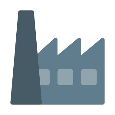 Mill üretim tesisimiz simgesi, basit vektör çizim