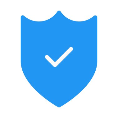 Etkin koruma simgesi, basit vektör çizim