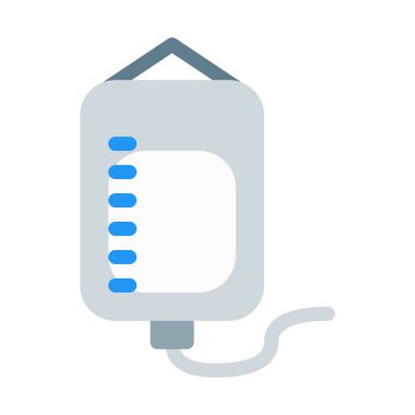 İnfüzyon kan nakli simgesi, basit vektör çizim