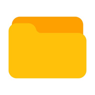 Yeni seçilen klasör simgesini, basit vektör çizim