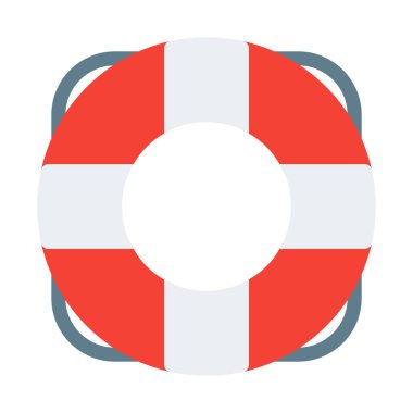 Lifebuoy simgesi, basit vektör çizim