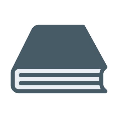 Dosyası kitap içerik simge, basit vektör çizim
