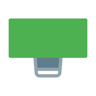 Office işyeri Resepsiyon simgesini, basit vektör çizim