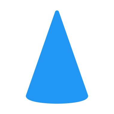 Konik diyagramı şekil kutsal kişilerin resmi, basit vektör çizim